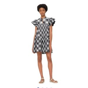 SEA New York Women’s Catalina Quilted Mini Babydoll Dress Large